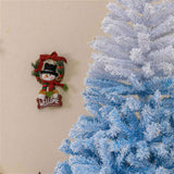 7ft Flocked Christmas Tree - 1264 Branch Tips, Fireproof PVC, 3-Section Assembly, 20" 76267000