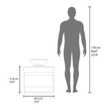 Sheridan Bathroom Vanity with 2 Doors, Wengue B128P314800