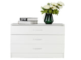 Modern Simple 3-Drawer Dresser White 80193999