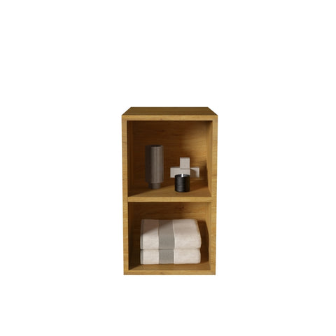 ZUN CC0212S106 Oak Bathroom Open Shelves Cabinet, Wall-mounted Storage Cabinet for Small Spaces W1865P167930