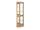 Lighted Corner Curio Cabinet - Display Case for Living Room, Antique Collectibles, Wine & Bar Glass W1758P300104