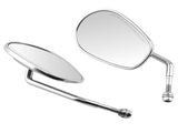 Aluminum Chrome Mirrors fit for Harley Davidson Iron 883 XL883N 2009-2016 8mm 64497924