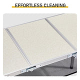 Outdoor Folding Camping Table, 3ft Portable Pinic Table with 3 Adjustable Height, Small Aluminum 99448010