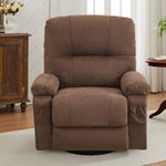 ZUN Recliner chair,360 degree rotating swing single sofa chair, equipped with soft cushion and backrest, W1521P265838