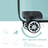 Hardshell Suitcase Double Spinner Wheels PP Luggage Sets Lightweight Durable Suitcase with TSA W284112578