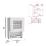 Kitchen Wall Cabinet Papua, Three Shelves, White Finish B092123309