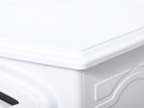 Electric Fireplace Freestanding Stove Heater with Realistic Flame 15.25"x9.5"x22.25" White 58758258