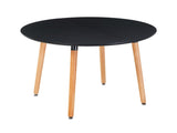 Extensible table,DINING TABLE,OFFICE TABLE,COFFEE TABLE,wood leg,MDF top,100/140/180x100x75cm,black W234P254262