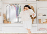 5 Pack Hanging Garment Bags, 40.15in Long PEVA & Non-woven Clothes Storage Covers, Transparent 50985105
