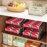 4 Tiers Can Organizer Rack, 48 Cans Soda Can Dispenser Organizer for Refrigerator, Set of 2 07073779