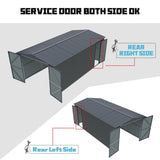 Outdoor Storage Shed 20x13 FT, Metal Garage Shed Backyard Utility Tool House Building with 2 Doors W1895P199514