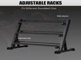 3-Tier Dumbbell Rack Stand Holds 5-50lb weights with a 1100 lb max capacity. Designed specifically T3772P352776
