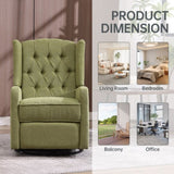 COOLMORE Recliner Chair,360 Degree Swivel Nursery Chair,Glider Chair,Modern Small W1539P151224