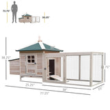 ZUN Wooden Chicken Coop （Prohibited by WalMart） 56516543