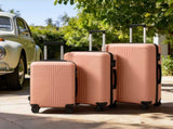 PP Trolley Case 20in 24in 28in 3PCS Suitcase Set Pink 78764763
