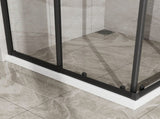 Goodyo 32"-36" W x 72" H Expandable Square Shower Enclosure, Sliding Corner Shower Door with SGCC D163170157
