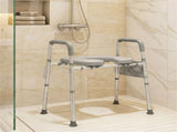 Adjustable Raised Toilet Seat , 300LBS Capacity with Armrests & 77758330