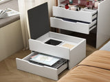 ( 48CM ) 3 in 1 Vanity Desk with Plip Top Mirror, Small Make Up Vanity Set with Visible Glass W2641P224783
