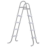 4-Step 52in Pool Ladder Iron Grey Frame White Steps 98777965
