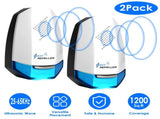 2 Pcs Ultrasonic Pest Repeller with Night light Plug In Pest Mice Repellent Indoor Roach Bed Bug 77815869