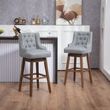 ZUN COOLMORE Bar Stools Set of 2 Counter Height Chairs with Footrest for Kitchen, Dining Room And 360 W395P164047