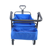 ZUN folding wagon Collapsible Outdoor Utility Wagon, Heavy Duty Folding Garden Portable Hand Cart, Drink W22747803