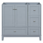 ZUN [Cabinet Only] 36" Bathroom Vanity-Grey Blue WF307083AAE