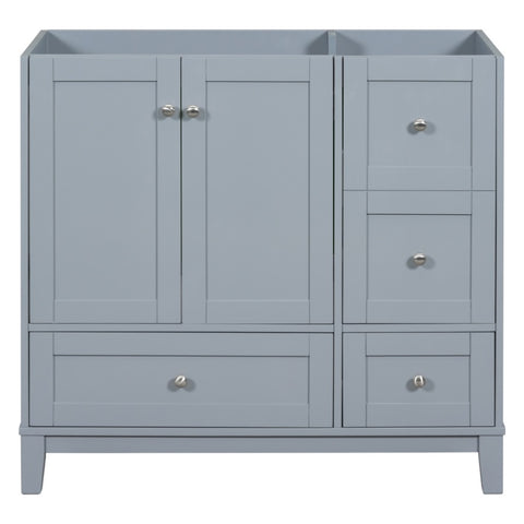 ZUN [Cabinet Only] 36" Bathroom Vanity-Grey Blue WF307083AAE