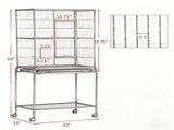 Bird Cage Starter Kit with Detachable Rolling Stand 39423029