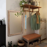 22x30 Inches Wood Framed Mirrors for Bathroom,Wooden Frame Wall Mirror Farmhouse Wall Mounted W2295P290649