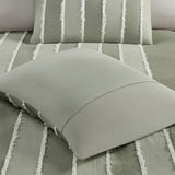 King/Cal King 3 Piece Striped Cotton Duvet Cover Set B035P217806