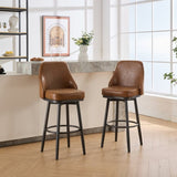 swivel bar & couter stool, 24"&30" adjustable, PU color Brown W1805P166957