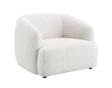 Lucifer White Shimmer Fabric Chair B2726P308603