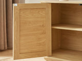 64-inch wave shaped TV stand, rounded corner sideboard, storage cabinet, buffet, wood vertical W1162P309026