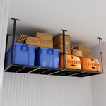 ZUN 3x8 Overhead Garage Storage Rack, Heavy Duty Adjustable Ceiling Mounted Storage Racks, 750LBS Weight 21440771