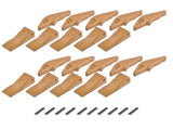 Weld-on Flush Mount L2520N-2AH Bucket Shanks 2A Bucket Teeth with Pins Fit for Many Small Backhoe 69455827