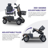S500-BLACK Heavy Duty Mobility Scooter W429P151652