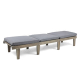ARIANA KD WOOD CHAISE LOUNGE W/ CUSHION 57523.00GRY