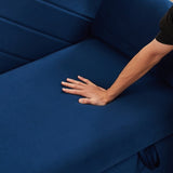 MH" Sleeper Sofa Bed w/USB Port, 3-in-1 adjustable sleeper with pull-out bed, 2 lumbar pillows and W1193137591