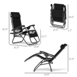 ZUN Folding Lounge Chairs / beach chair 85781993