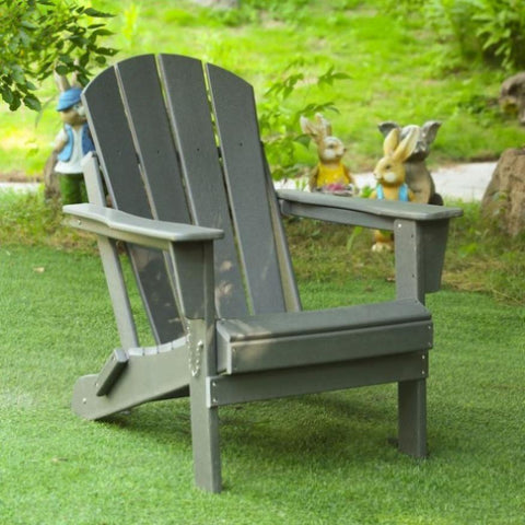 ZUN Folding Adirondack Chair, Relaxing Stackable Arm Rest Ergonomic HDPE All-Weather Adirondack Chair W2103P179858