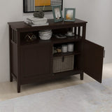 Kitchen Storage Sideboard And Buffet Server Cabinet-Brown Color W28209564