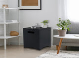 41*41*53.5cm Square Black Gas Storage Garden Iron Side Table 68938570