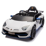 ZUN 12V Kids Ride On Car W/Parents Remote Control,Licensed Lamborghini Aventador Xago,Hydraulic pressure W1396P184346