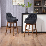 ZUN COOLMORE Bar Stools Set of 2 Counter Height Chairs with Footrest for Kitchen, Dining Room And 360 W395P145294