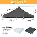 10x10 Canopy Replacement Top for Pop Up Canopy Tent and 4PC Pack Canopy Weight Bag W419P287602