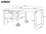 Outdoor Kitchen Cart Foldable Outdoor Prep Station Portable BBQ Cart Grill Cart with Foldable Top N719P407403E