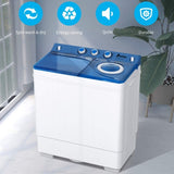 ZUN Twin Tub with Built-in Drain Pump XPB65-2288S 26Lbs Semi-automatic Twin Tube Washing Machine for 73805830