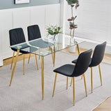 Modern simple light luxury dining black home bedroom stool back dressing student desk W210122575