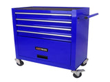 4 DRAWERS MULTIFUNCTIONAL TOOL CART WITH WHEELS-BLUE W110280933